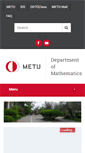 Mobile Screenshot of math.metu.edu.tr