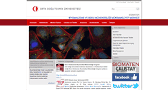 Desktop Screenshot of biomaten.metu.edu.tr
