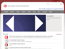 Tablet Screenshot of dmc.metu.edu.tr