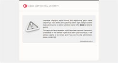 Desktop Screenshot of duyuru.metu.edu.tr