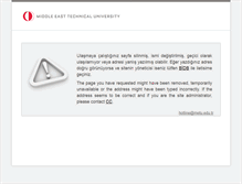 Tablet Screenshot of duyuru.metu.edu.tr