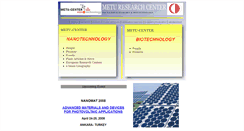 Desktop Screenshot of metucenter.metu.edu.tr