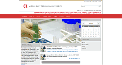 Desktop Screenshot of bio.metu.edu.tr