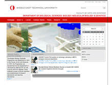 Tablet Screenshot of bio.metu.edu.tr