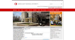 Desktop Screenshot of econ.metu.edu.tr