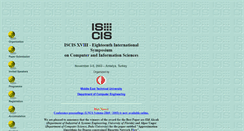 Desktop Screenshot of iscis03.metu.edu.tr