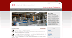 Desktop Screenshot of enve.metu.edu.tr