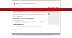 Desktop Screenshot of metusurvey.metu.edu.tr