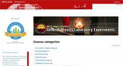 Desktop Screenshot of ocw.metu.edu.tr