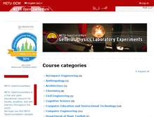 Tablet Screenshot of ocw.metu.edu.tr