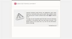 Desktop Screenshot of announce.metu.edu.tr