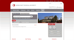 Desktop Screenshot of lib.metu.edu.tr