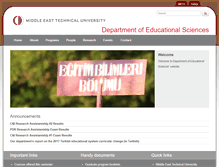 Tablet Screenshot of eds.metu.edu.tr