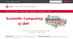 Desktop Screenshot of iam.metu.edu.tr