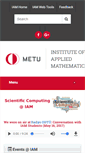 Mobile Screenshot of iam.metu.edu.tr