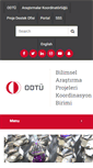 Mobile Screenshot of bap.metu.edu.tr