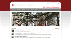 Desktop Screenshot of fef.metu.edu.tr