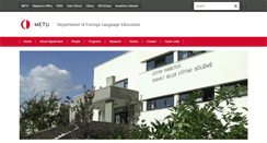 Desktop Screenshot of fle.metu.edu.tr