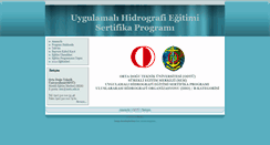 Desktop Screenshot of hydrography.metu.edu.tr