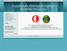 Tablet Screenshot of hydrography.metu.edu.tr